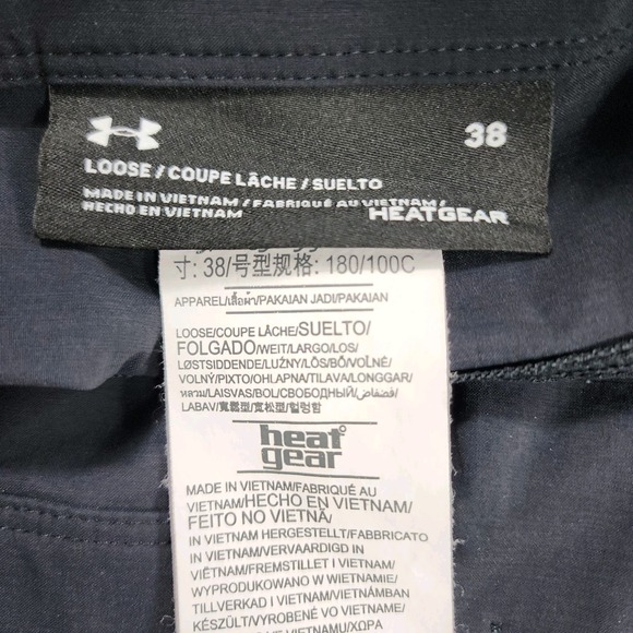 Under Armour MENS SIZE 38 Fish Hunter Cargo Shorts Black 1304649 UPF 30 10" - Picture 11 of 14
